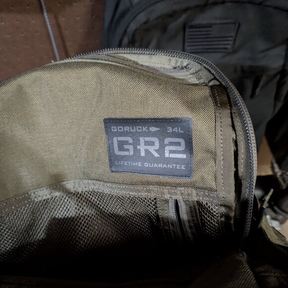 Green GoRuck GR2 Backpack. 34L - Picture 3 of 5